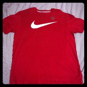 NEW!! Red Nike Dri Fit Cotton Tee Shirt